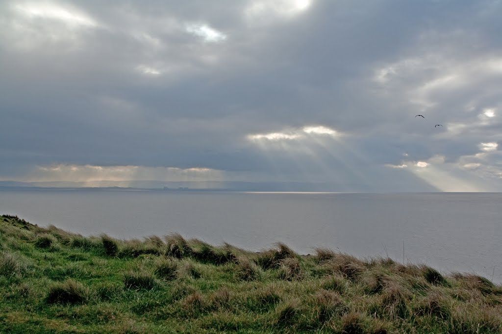 Sun Rays on the Somerset Coast 2011-01-08 by Adam Durrant