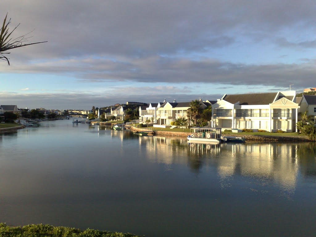 Houses on the lagoon by Gregg Burger