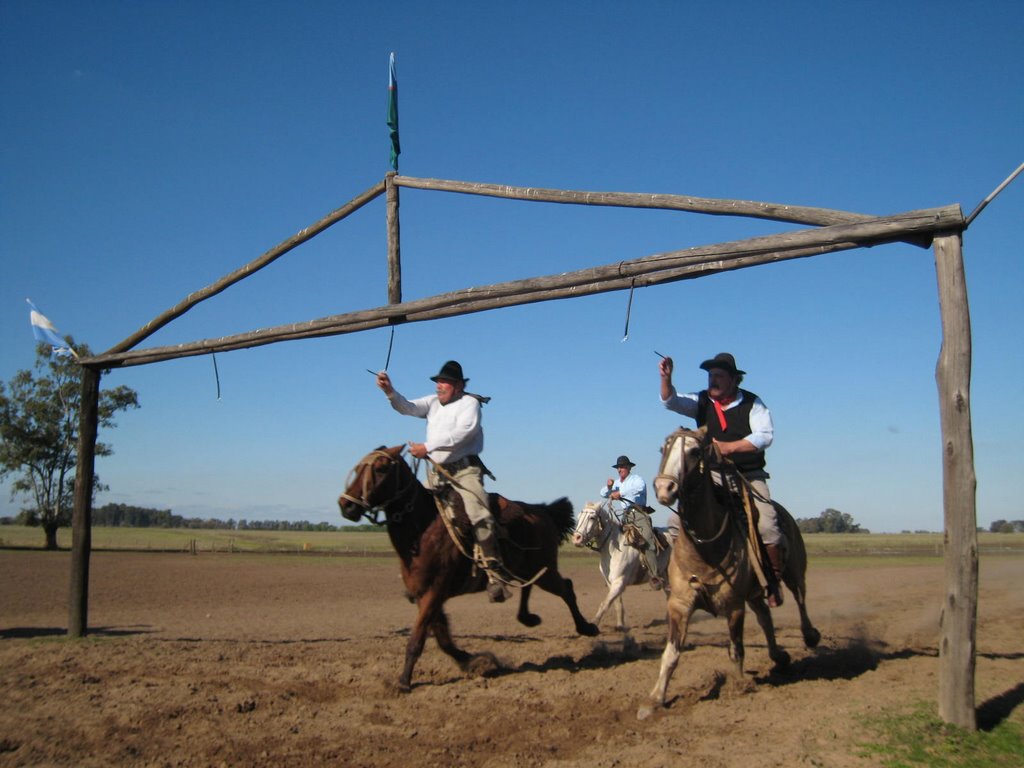 Gauchos at Estancia Santa Susana, Argentina by Ernesto J. de la Fe