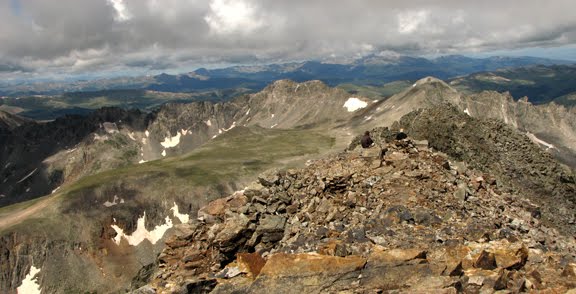 Looking out from top of Quandary Peak by kidprosports