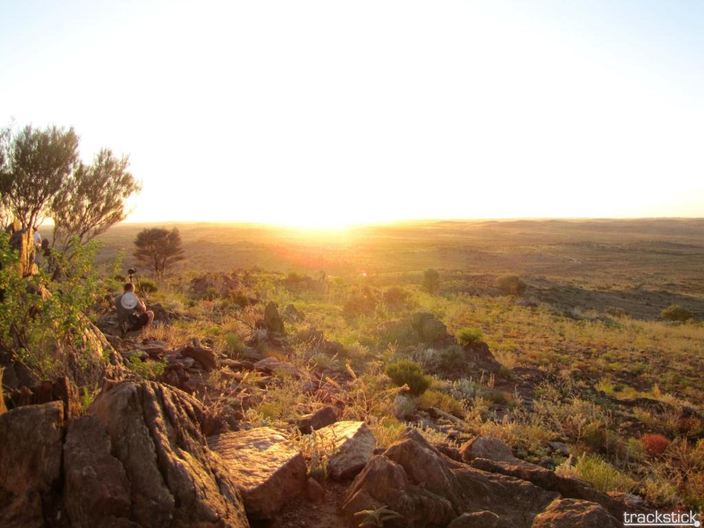 Watching the Sun Set at the International Sculpture Symposium by Luke Johnston