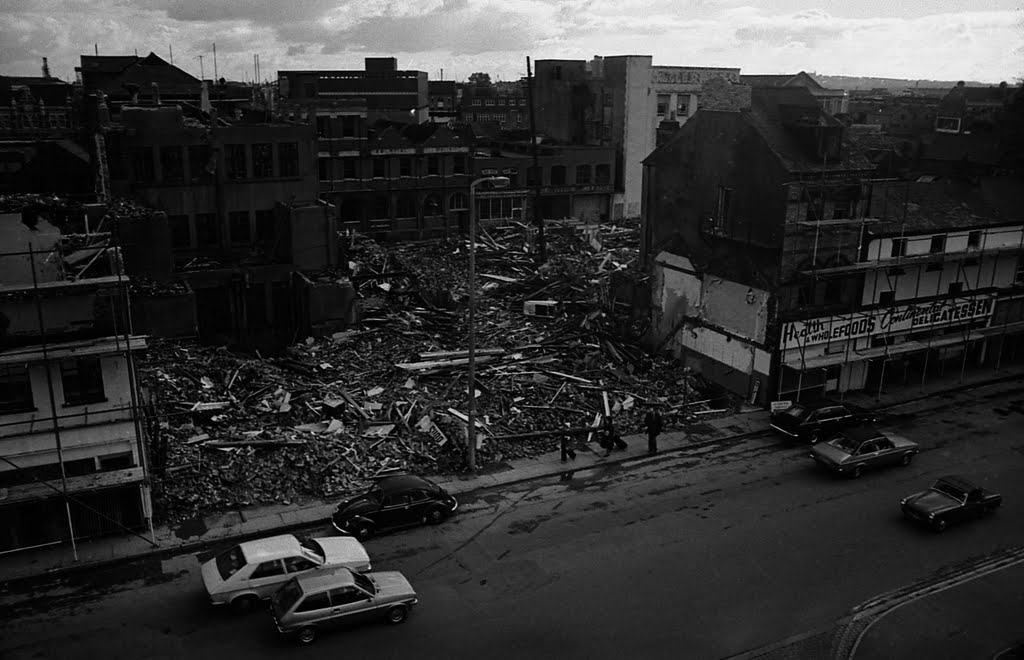 Demolition of old cardiff - 1981 by fat-freddies-cat