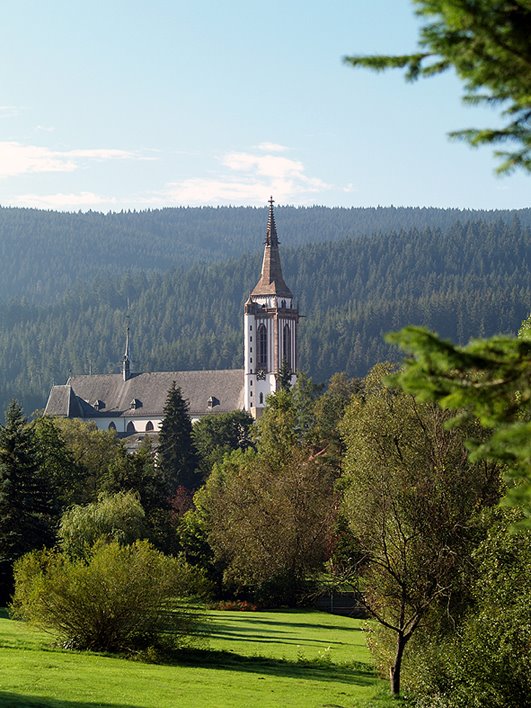 Blick auf das Münster in Titisee-NEUSTADT by Bernd Seger TNeustadt