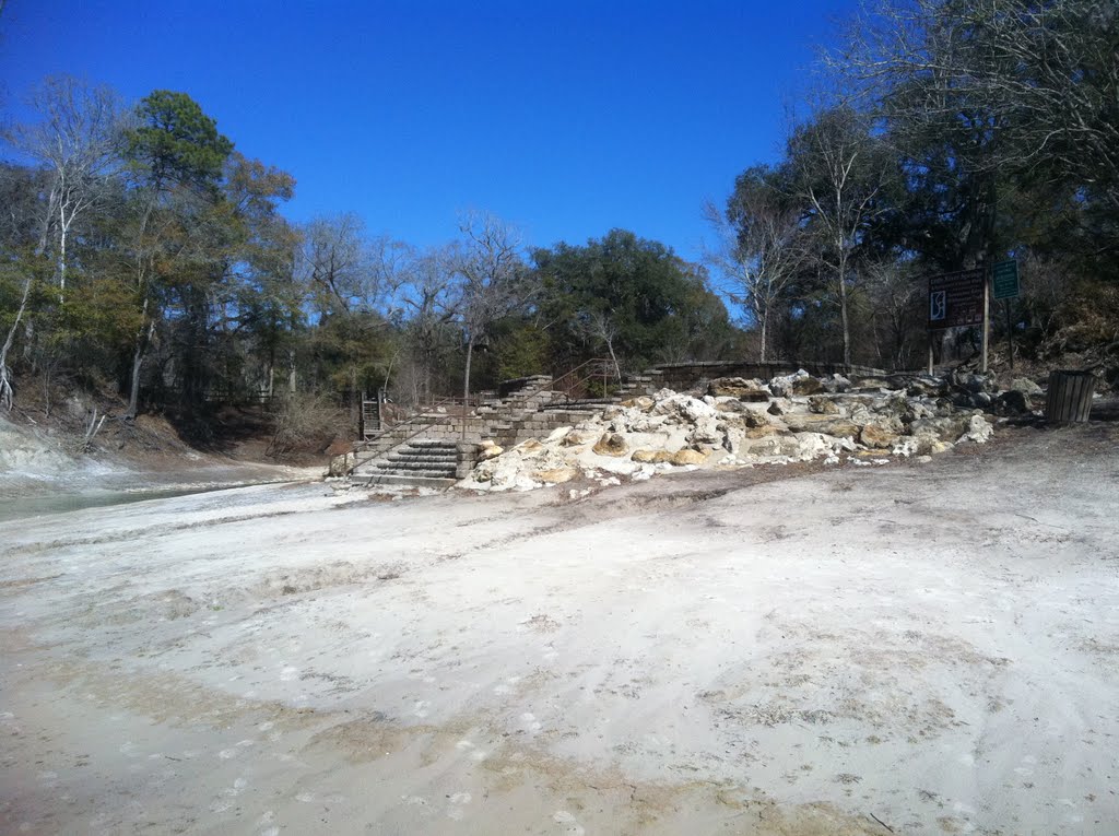 Looking towards Little River Springs from the bank of the Suwannee River 01-12-2011 by NorthFLSgt