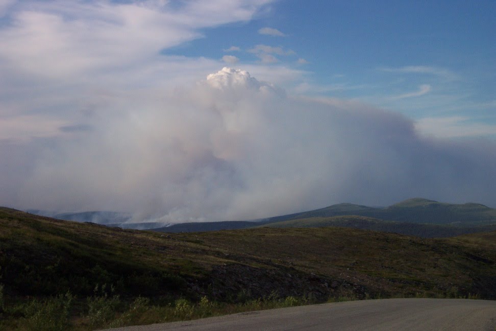 Fires near Top of the World Highway by bencarlson56