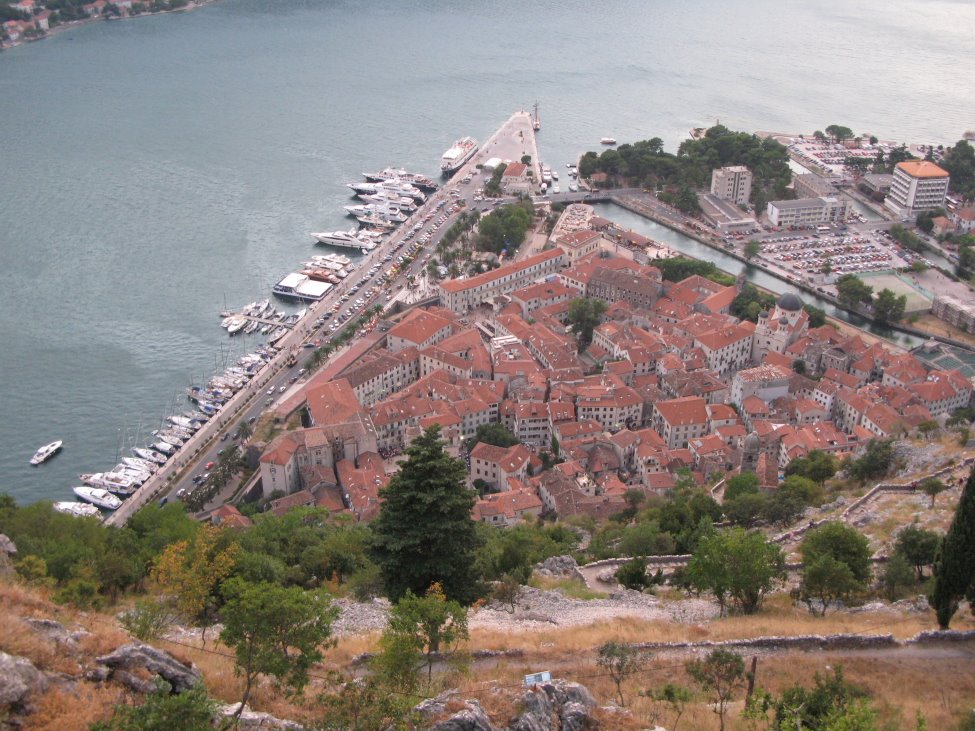 View of Old Town Kotor from the walls by Ivan Martinetti