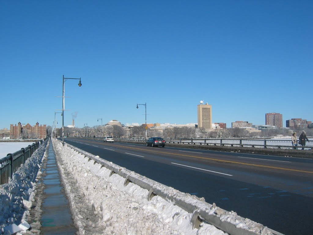 Looking at MIT across Harvard Bridge by 20hansdiet