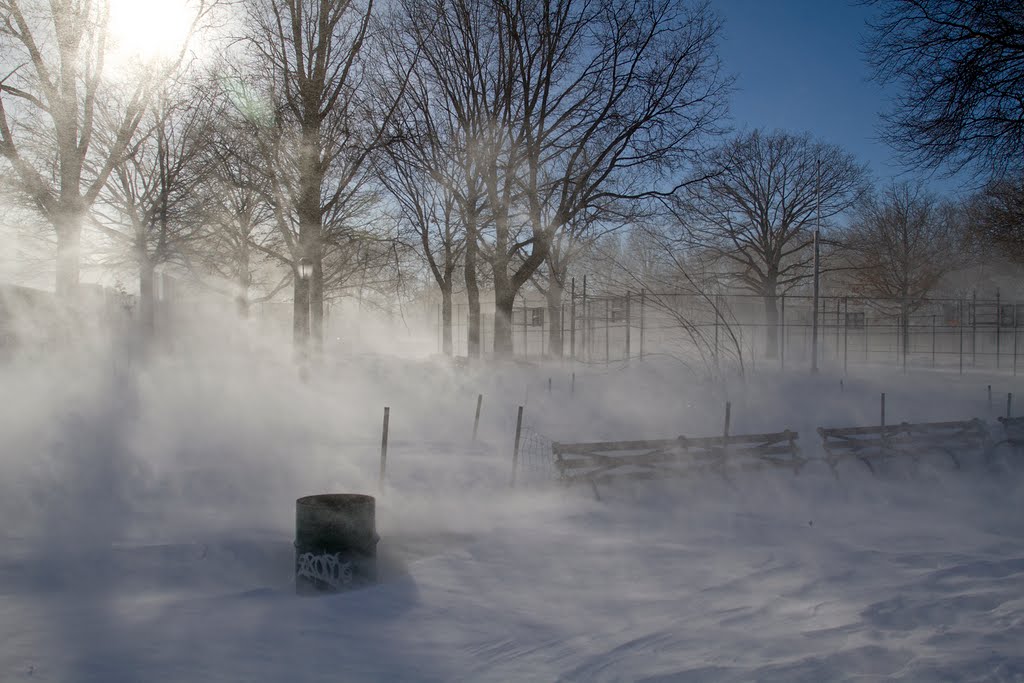 Sunset Park Winter Flurry by MrSchmo