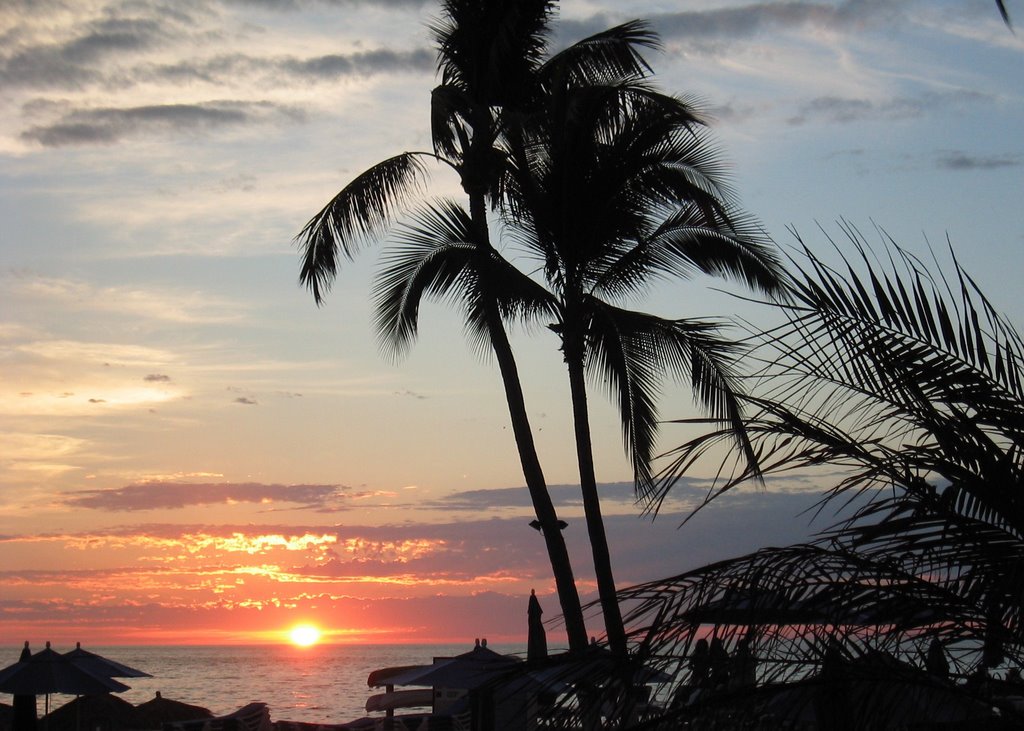 Puerto Vallarta Sunset by Stephen Jabs