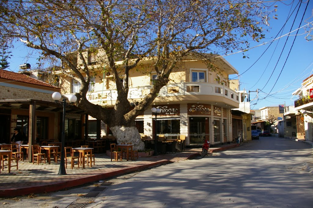 The square in front of the old Kafeneon. by Wibo Kalyves