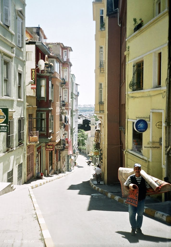 Narrow Istanbul street by MiroslaV Gritsenko