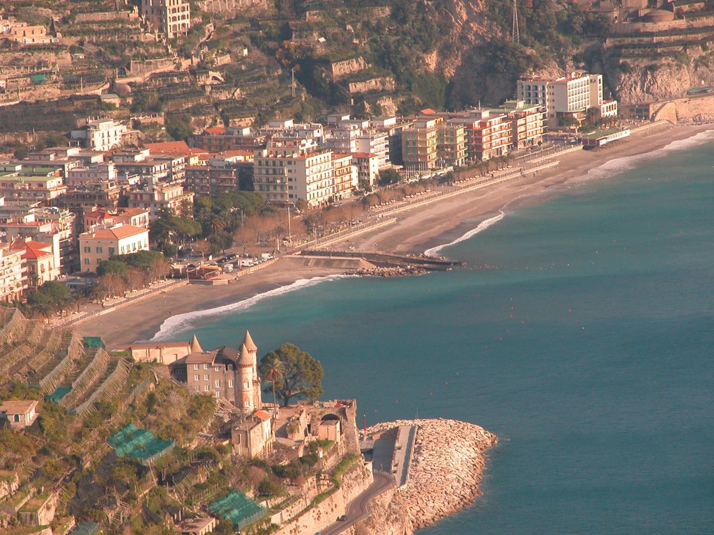 Maiori, vista aerea da ravello by dardodigitalart.com