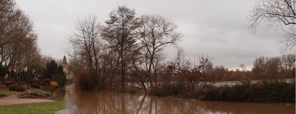 Kelsterbach, Hochwasser an der Mainstraße ©R47 by RobRevet