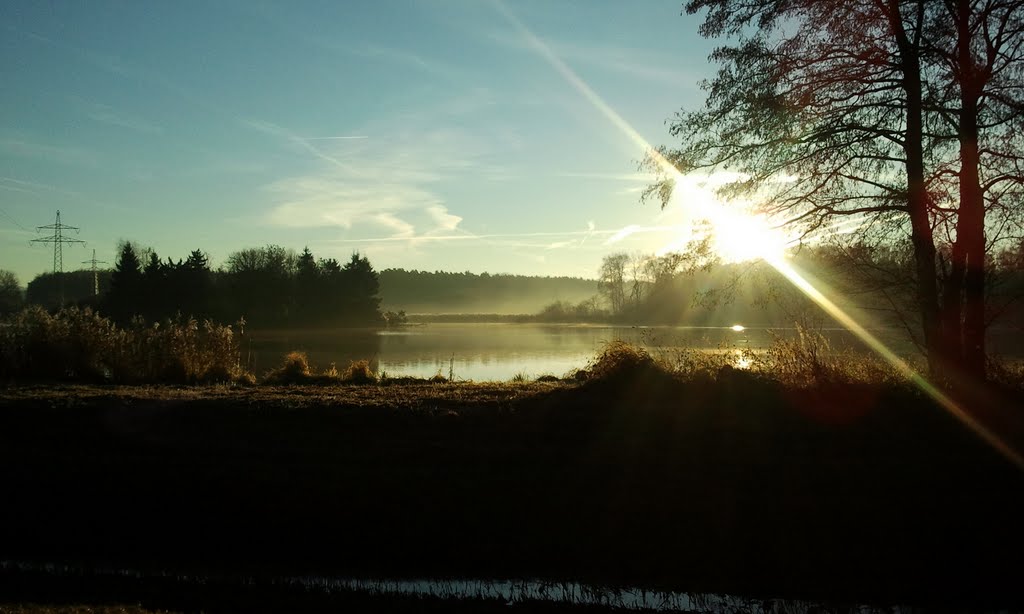 Sunrise at the Lake by Knut Hierschel