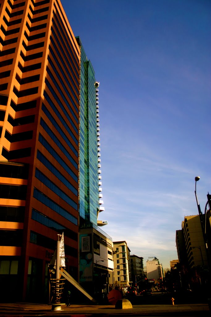 Looking down 9th Street, Downtown Los Angeles by MICHAEL  JIROCH  &  www.michaeljiroch.com