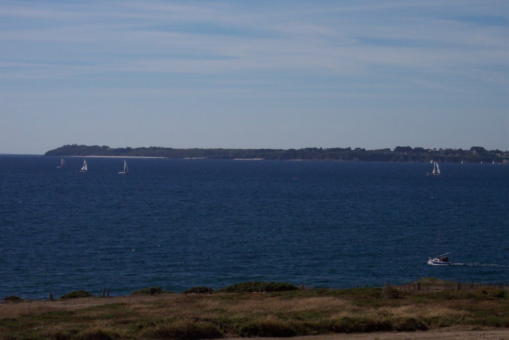 Lomener - Vu du Camping du Fort du Talus (Morbihan-Août 2004) by ciolx