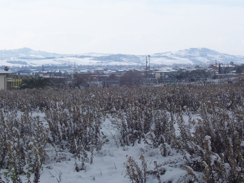 Civitanova Marche, val di chienti innevata by de capraris