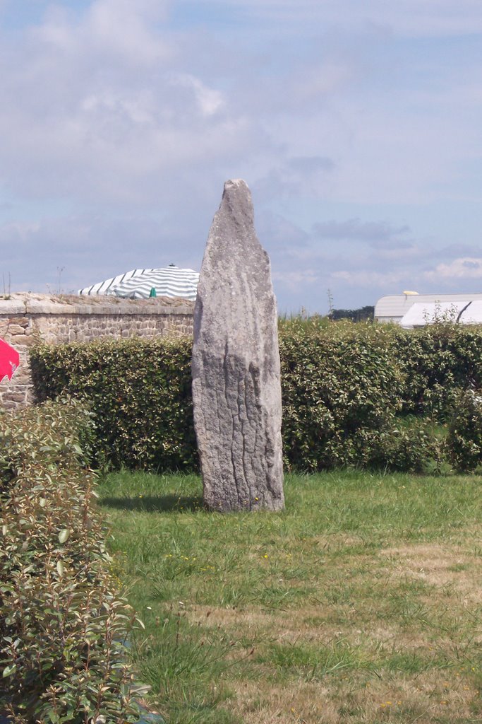 Lomener - Menhir du Camping du Fort du Talus (Morbihan-Août 2004) by ciolx