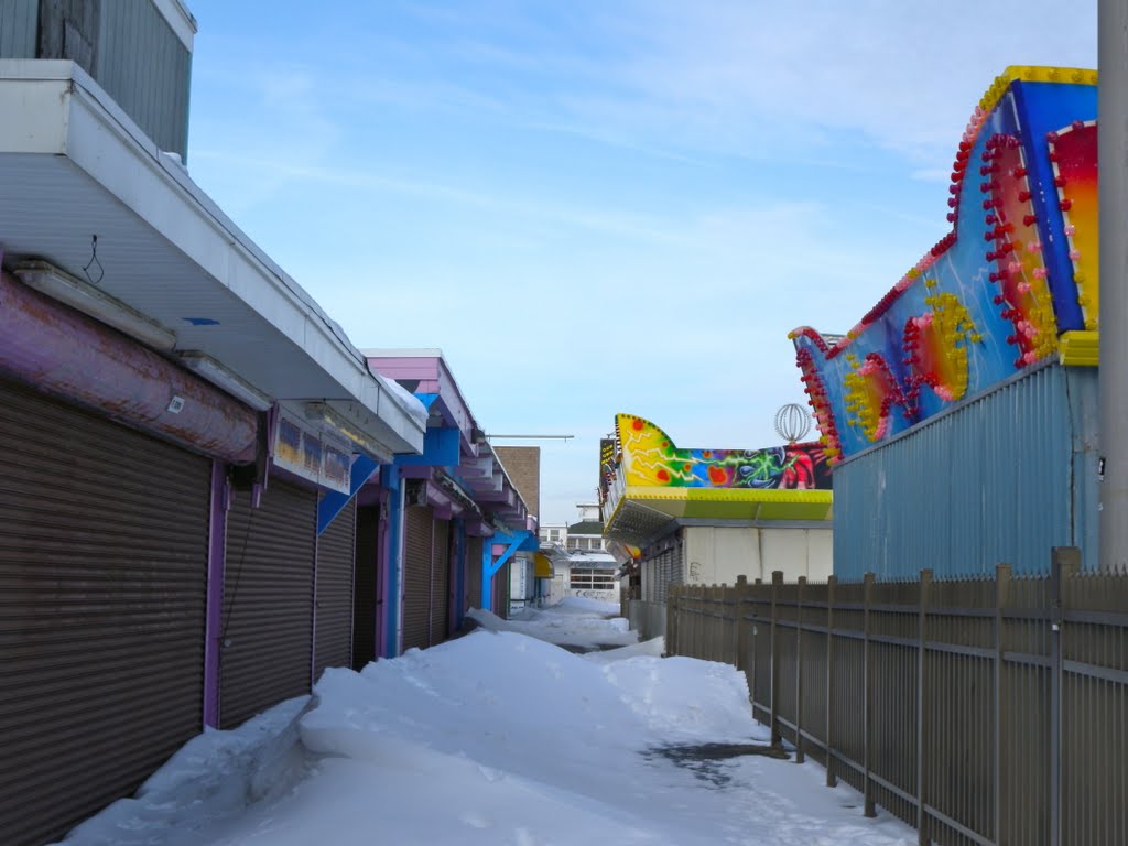 Snowy Boardwalk by Adam Elmquist