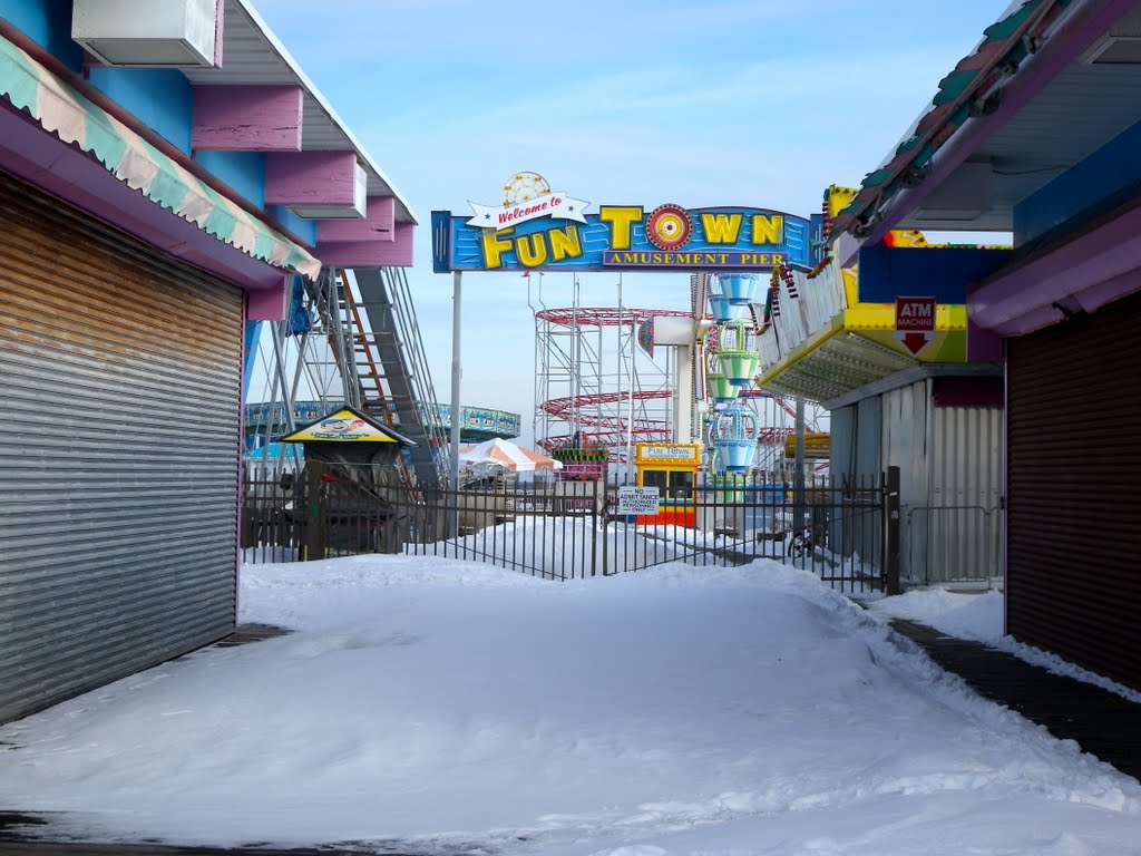 Snowy Boardwalk by Adam Elmquist