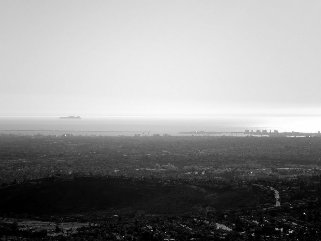 Ship Yards & Coronado from Cowles Mtn. 1/15/2011 by Russell Stippey