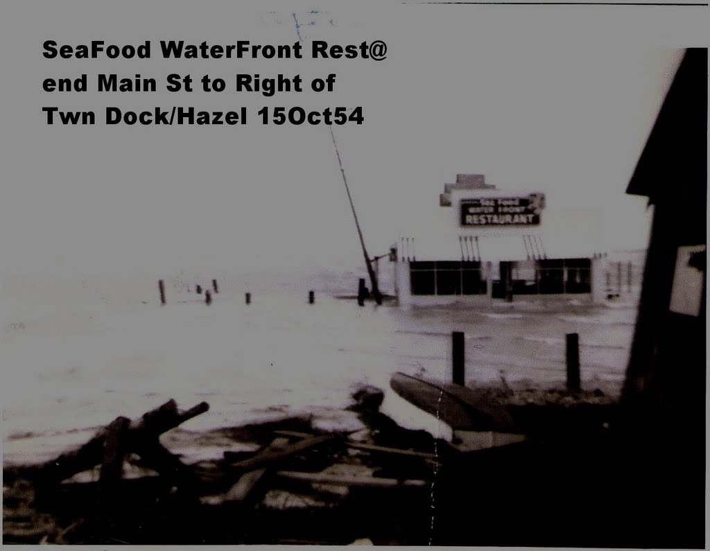 Hurrican Hazel October 15, 1954 Main St Dock Swansboro NC by joerhue