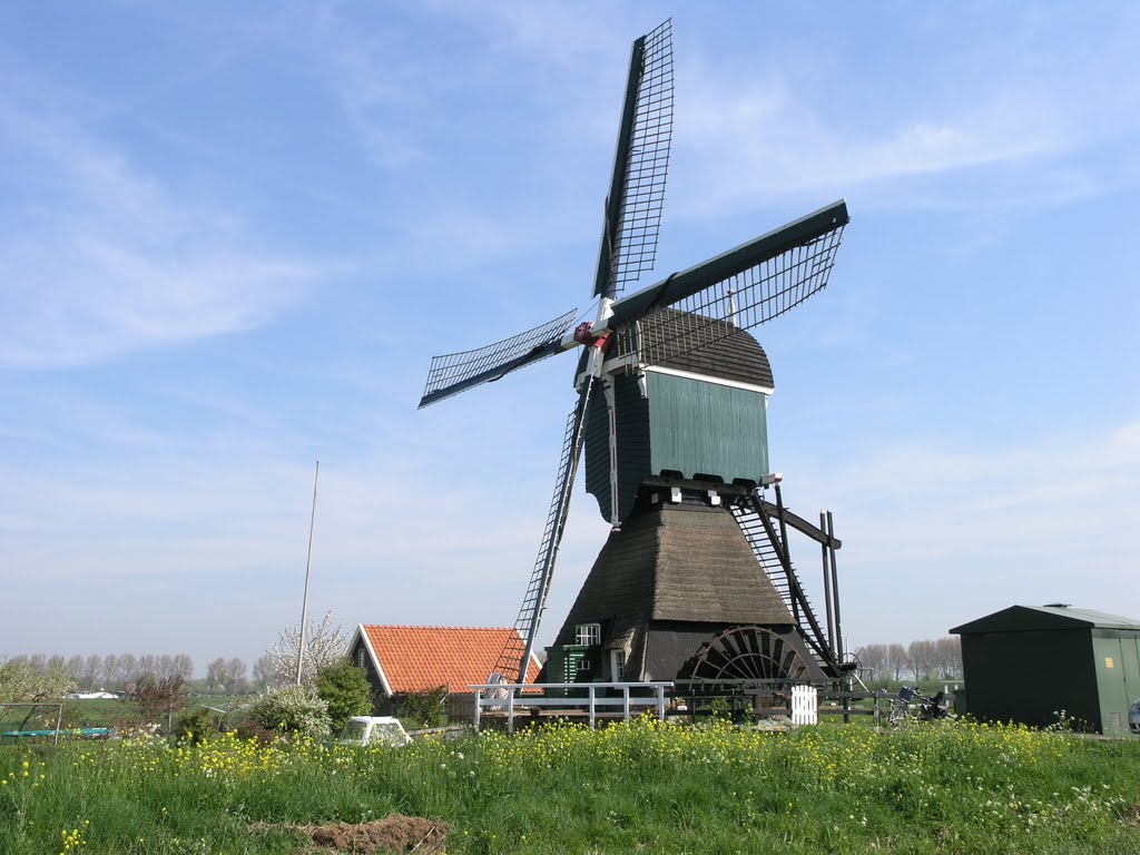 Noordeloos Nederland - Boterslootse Molen by Frans van Unen