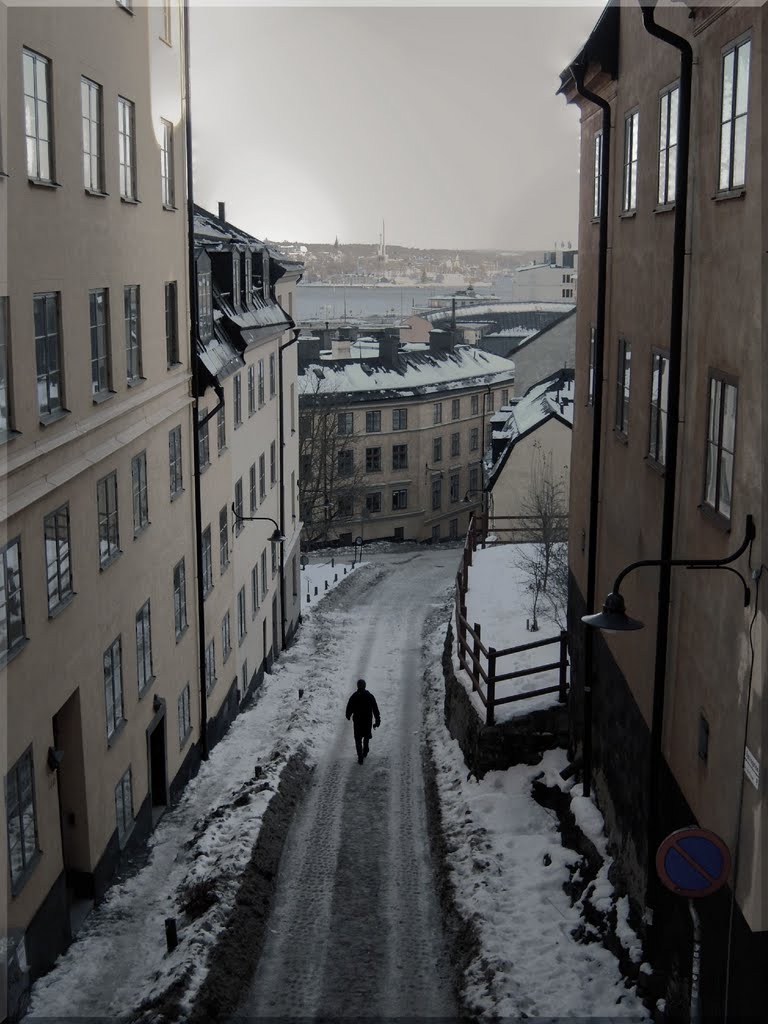 Bastugatan in pale colours by Petteri Kantokari