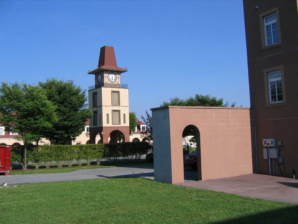 Stoudtburg Village Clock Tower by schmidtpunkt