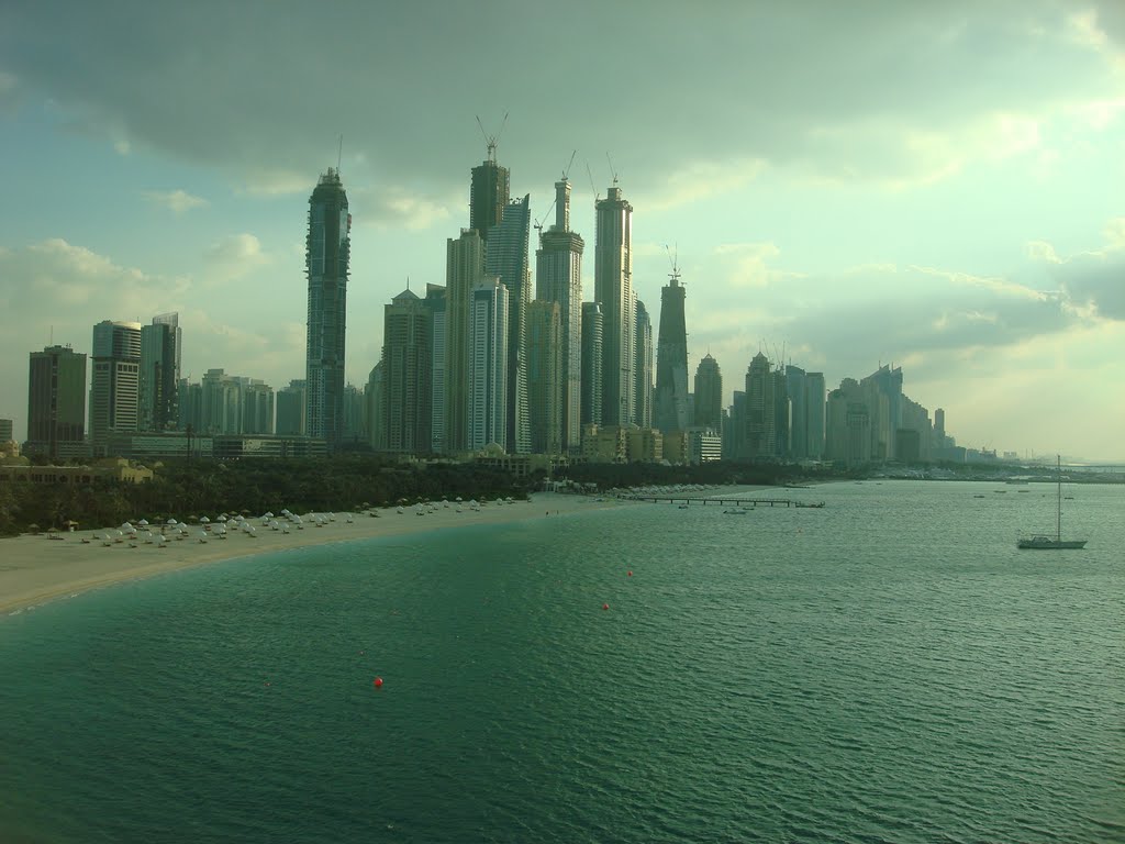 Dubai Marina skyscrapers by John Lima