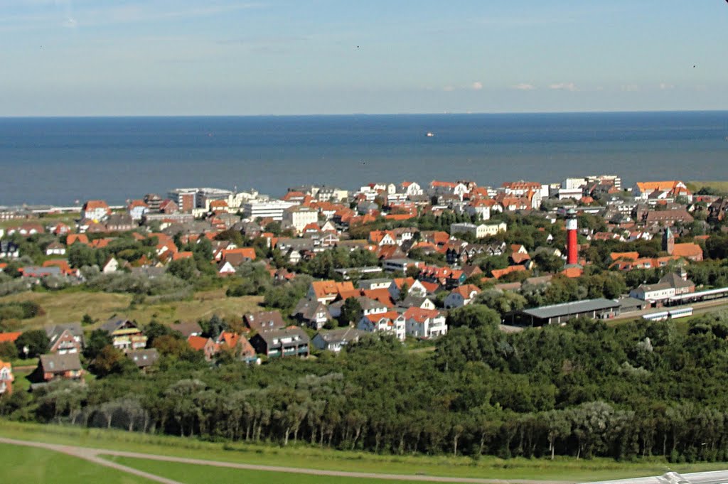 Luftbild Blick auf das Inseldorf Wangerooge by CT-Flieger