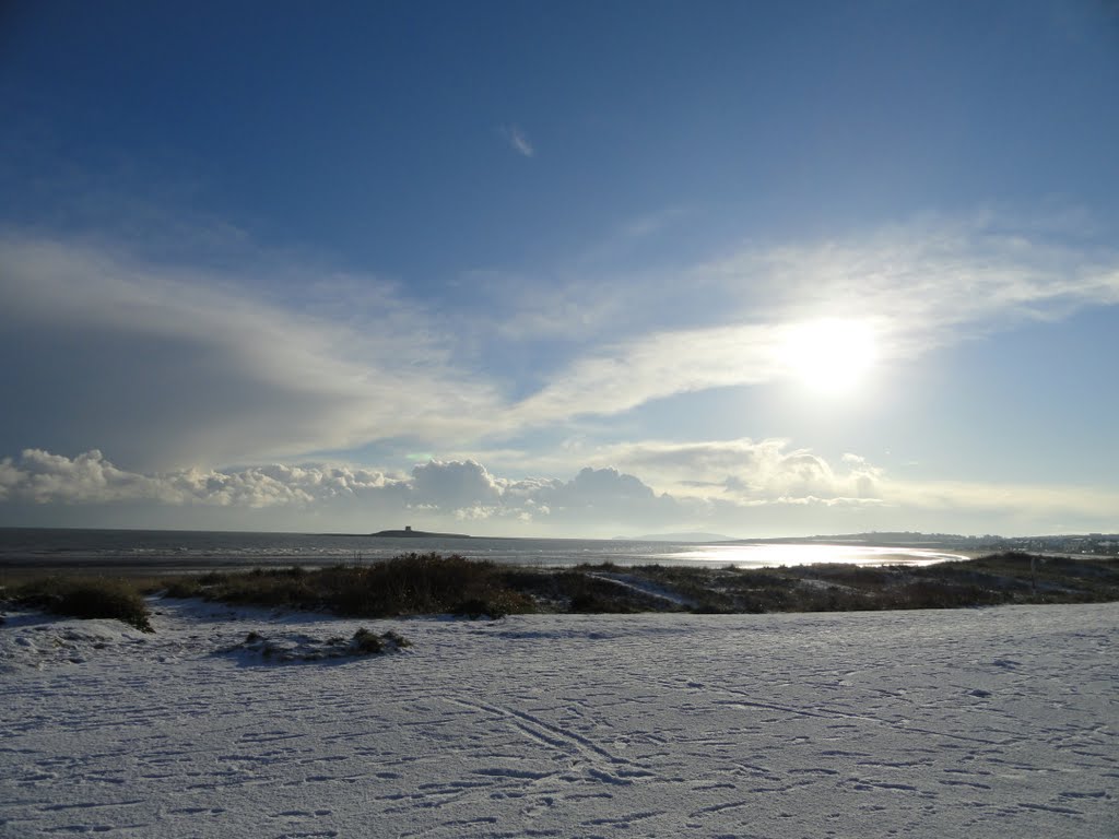 Skerries - a snow covered south beach promenade by Roy H.