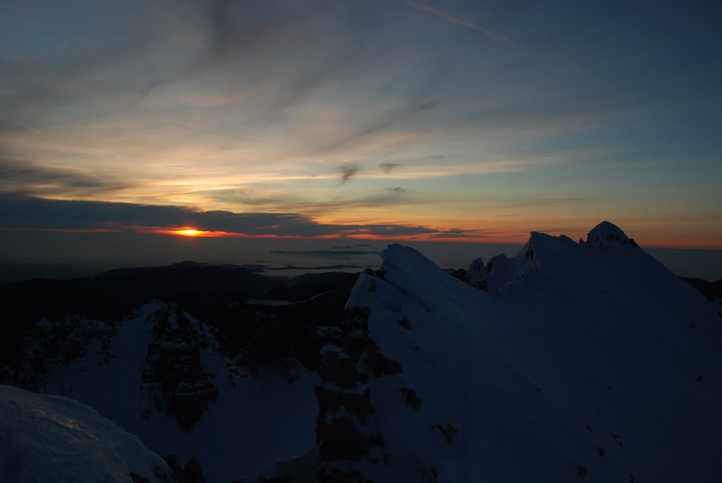 Alba a bocchetta fondi invernale by Giorgio Peripoli