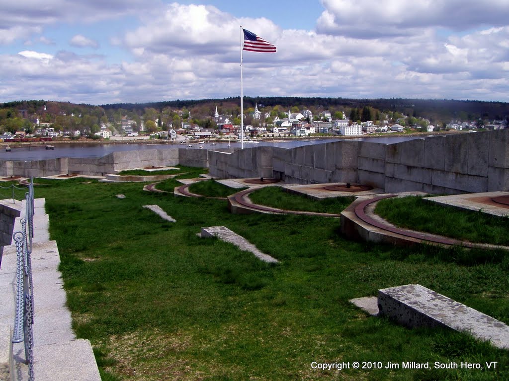 Barbette tier gun mounts- Fort Knox, Bucksport, Maine by Jim Millard