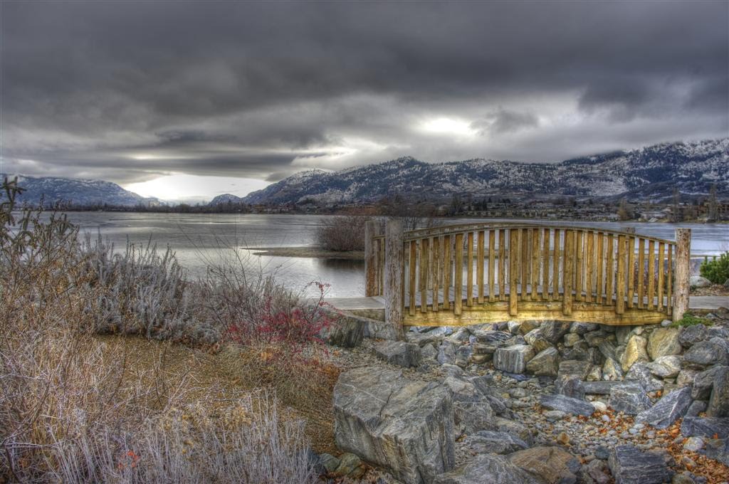 Looking south down Osoyoos Lake January 2011 by John Greaves