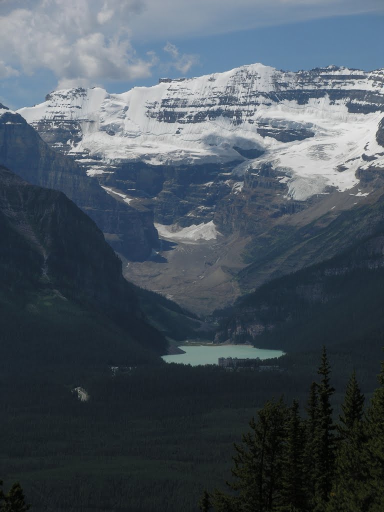 Lake Louise, Mount Victoria and Victoria Glacier by M Delong