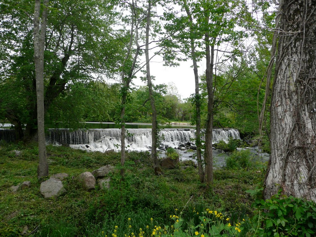 Water fall near grist mill by SammieD