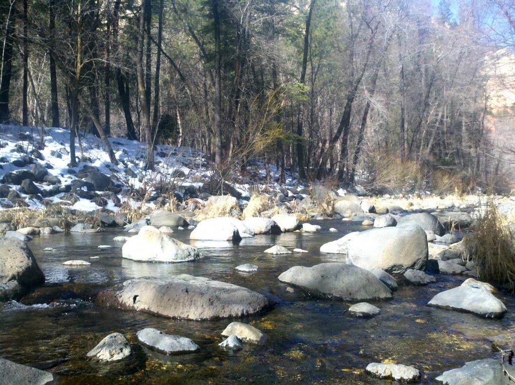 Oak Creek In The Winter by CWanamaker