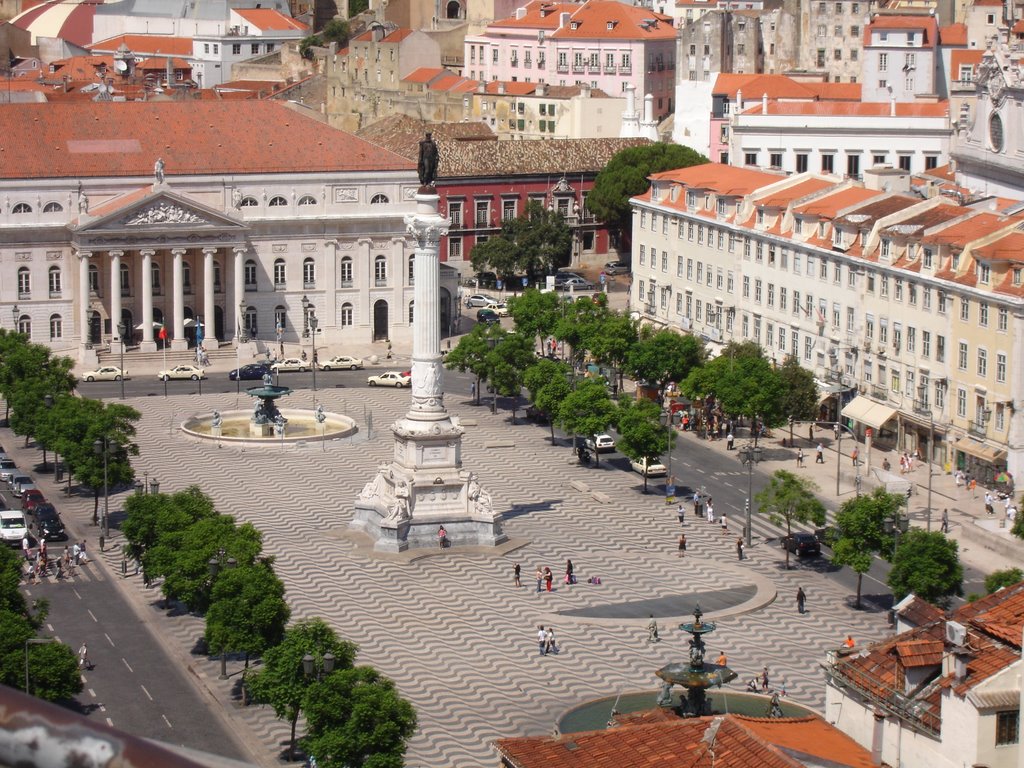 Vista Rossio Lisboa by Jose Pinto