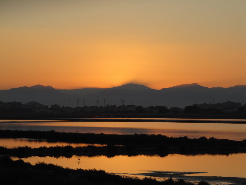 Cagliari - Molentargius al Tramonto by Claudio Sulis Bakèra