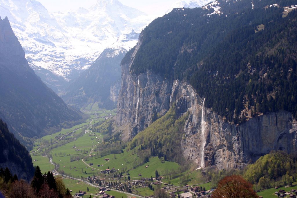 Wengen from Cog Rail by steveC1