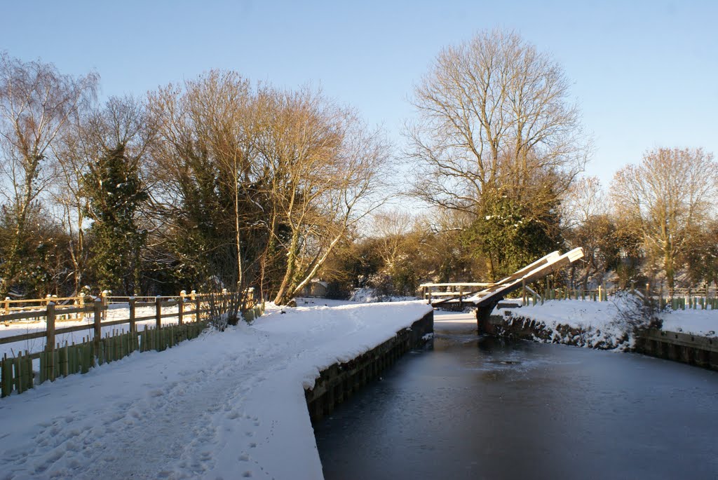 Icy swing bridge by Gedevede