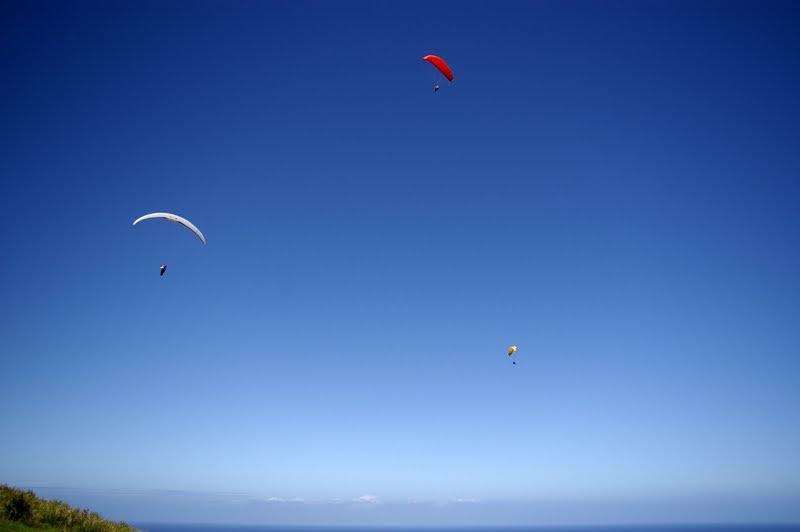 Paragliders at Stanwell Top by 王涛 - Tao Wang