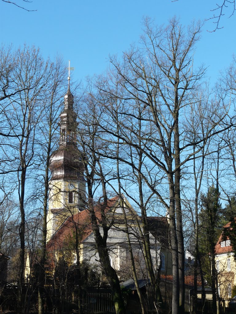 Germany_Saxony_Lausitz_Neschwitz_church with a baroque tower_P1180389.JPG by George Charleston