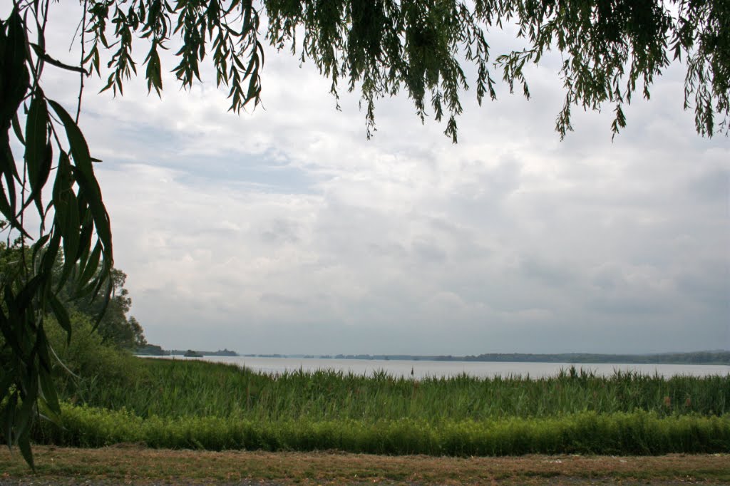 Große Stille. . . Einsamkeit - - - nur die Wolken ziehen dahin am Kis Balaton by Reinhard Klenke