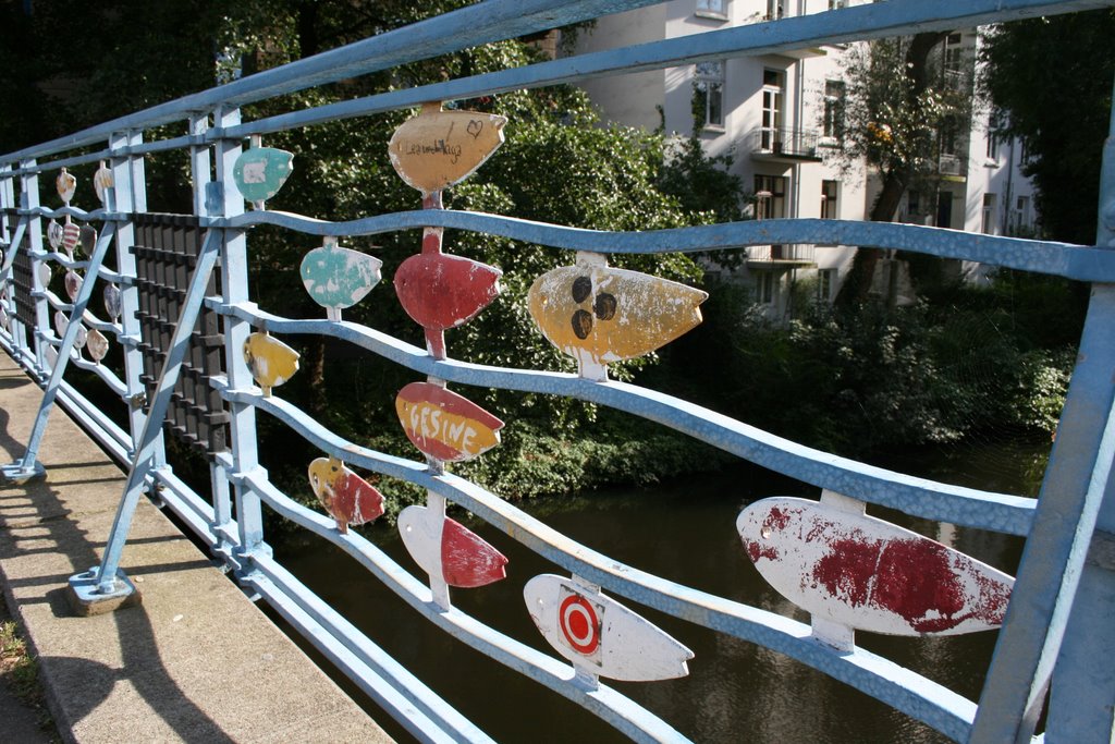 Fish on the bridge by Sorodorin