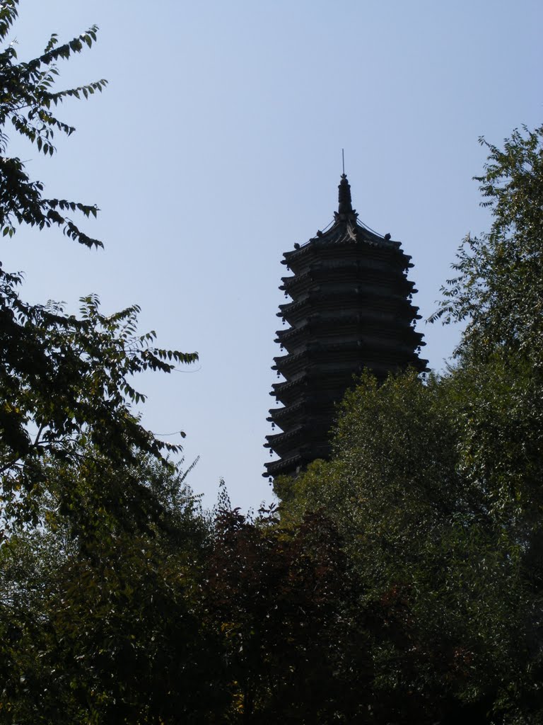 Gaoshan Park and Temples, Fushun, China by Derek Harkness