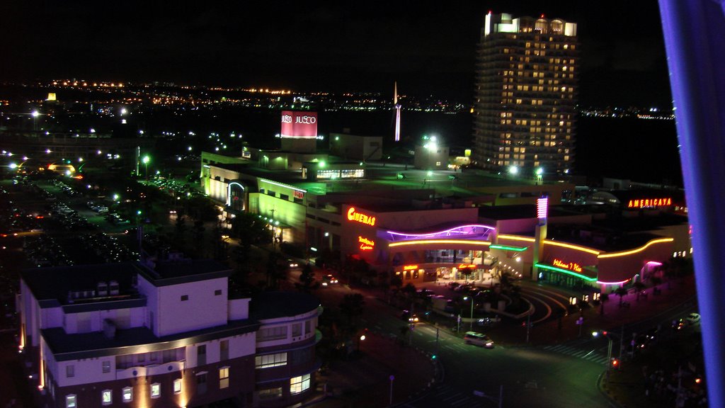 The Mihama 7 Plaza and Justco Building in Chatan seen from the Farris Wheel by Dapo Agboola