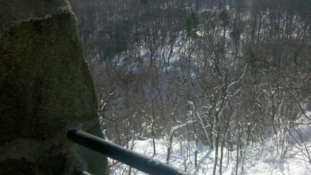 Atop the Tower, Looking Into Central Valley, Sleeping Giant SP, Hamden, CT by Arkie_in_CT