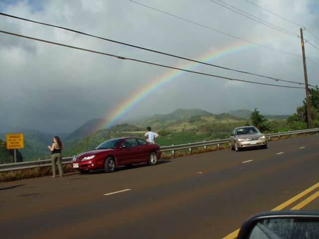 Rainbow over Hanapepe Gorge by Michael Kauai